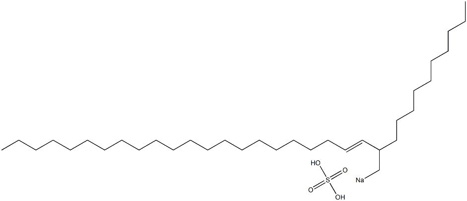 Sulfuric acid 2-decyl-3-tetracosenyl=sodium ester salt Struktur