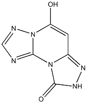 5-Hydroxybis[1,2,4]triazolo[1,5-a:4',3'-c]pyrimidin-9(8H)-one Struktur