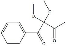 1-Phenyl-2,2-dimethoxy-1,3-butanedione Struktur