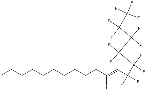 1-(Tridecafluorohexyl)-2-iodo-1-dodecene Struktur