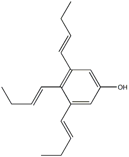 3,4,5-Tri(1-butenyl)phenol Struktur