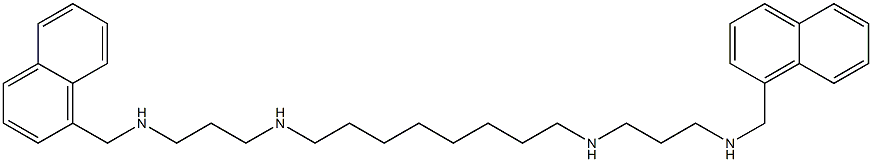 N,N'-Bis[3-[1-naphthalenylmethylamino]propyl]-1,8-octanediamine Struktur