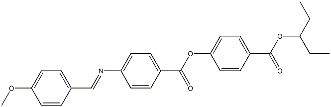 4-[4-(4-Methoxybenzylideneamino)benzoyloxy]benzoic acid (1-ethylpropyl) ester Struktur