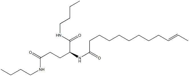 N2-(10-Dodecenoyl)-N1,N5-dibutylglutaminamide Struktur