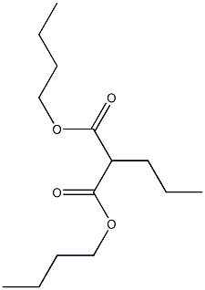 Propylmalonic acid dibutyl ester Struktur