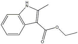 2-Methyl-1H-indole-3-carboxylic acid ethyl ester Struktur