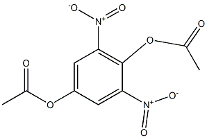 2,6-Dinitro-1,4-benzenediol diacetate Struktur