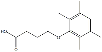 4-(2,3,5,6-Tetramethylphenoxy)butyric acid Struktur