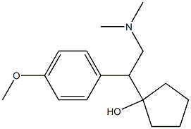 1-[1-(4-Methoxyphenyl)-2-dimethylaminoethyl]cyclopentanol Struktur