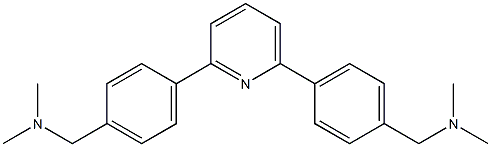 4,4'-(Pyridine-2,6-diyl)bis(N,N-dimethylbenzenemethanamine) Struktur