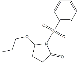 5-Propoxy-1-[(phenyl)sulfonyl]pyrrolidin-2-one Struktur