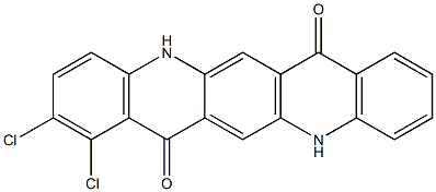 1,2-Dichloro-5,12-dihydroquino[2,3-b]acridine-7,14-dione Struktur