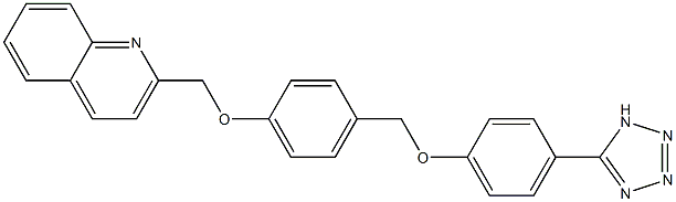 2-[4-[4-(1H-Tetrazol-5-yl)phenoxymethyl]phenoxymethyl]quinoline Struktur