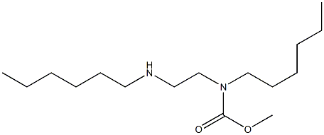 Hexyl 2-(hexylamino)ethylcarbamic acid methyl ester Struktur