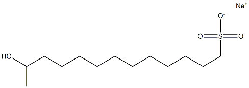 12-Hydroxytridecane-1-sulfonic acid sodium salt Struktur