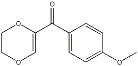 5-(4-Methoxybenzoyl)-2,3-dihydro-1,4-dioxin Struktur