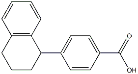 4-(Tetralin-1-yl)benzoic acid Struktur