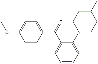 4'-Methoxy-2-(4-methyl-1-piperidinyl)benzophenone Struktur