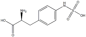 4-(Sulfoamino)-L-phenylalanine Struktur