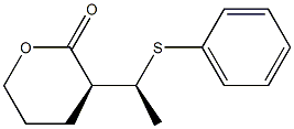 (S)-3-[(S)-1-(Phenylthio)ethyl]tetrahydro-2H-pyran-2-one Struktur