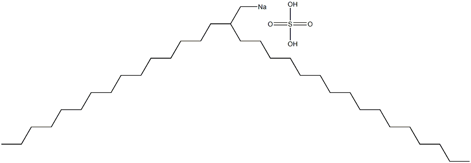 Sulfuric acid 2-pentadecyloctadecyl=sodium salt Struktur