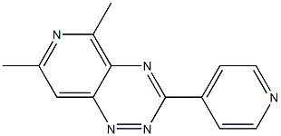 3-(Pyridin-4-yl)-5,7-dimethylpyrido[3,4-e]-1,2,4-triazine Struktur