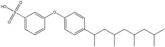 3-[4-(1,3,5,7-Tetramethyloctyl)phenoxy]benzenesulfonic acid Struktur