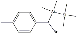 1-[(4-Methylphenyl)bromomethyl]-1,1,2,2,2-pentamethyldisilane Struktur