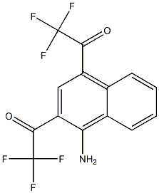 2,4-Bis(trifluoroacetyl)-1-naphtylamine Struktur