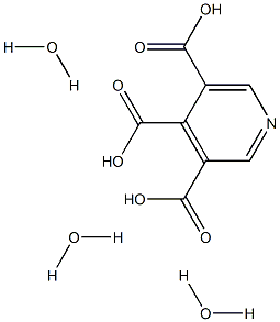 Pyridine-3,4,5-tricarboxylic acid trihydrate Struktur