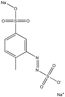 2-Methyl-5-(sodiosulfo)benzenediazosulfonic acid sodium salt Struktur