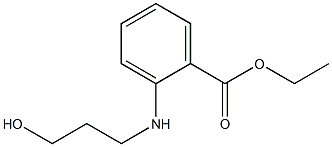 2-[(3-Hydroxypropyl)amino]benzoic acid ethyl ester Struktur