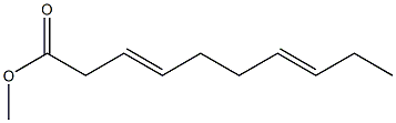 3,7-Decadienoic acid methyl ester Struktur