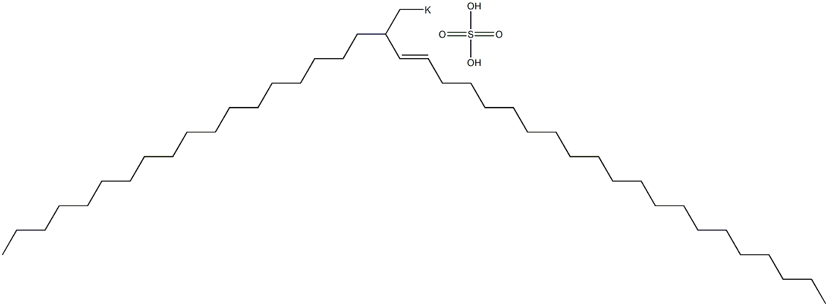 Sulfuric acid 2-octadecyl-3-tricosenyl=potassium ester salt Struktur