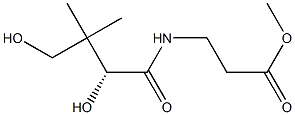 (+)-3-[[(R)-2,4-Dihydroxy-3,3-dimethyl-1-oxobutyl]amino]propanoic acid methyl ester Struktur