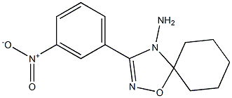 3-(3-Nitrophenyl)-5,5-pentamethylene-1,2,4-oxadiazol-4(5H)-amine Struktur