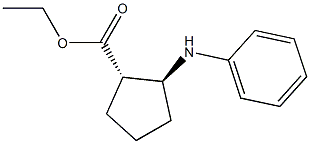 (1S,2S)-2-(Phenylamino)cyclopentane-1-carboxylic acid ethyl ester Struktur