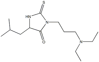 3-(3-Diethylaminopropyl)-5-isobutyl-2-thioxoimidazolidin-4-one Struktur