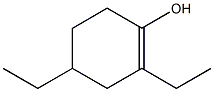 2,4-Diethyl-1-cyclohexen-1-ol Struktur