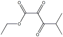 2,3-Dioxo-4-methylpentanoic acid ethyl ester Struktur