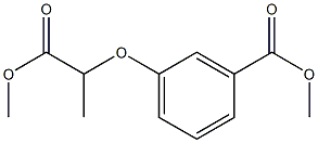 2-(3-Methoxycarbonylphenoxy)propanoic acid methyl ester Struktur