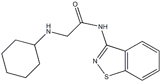 N-(1,2-Benzisothiazol-3-yl)-2-cyclohexylaminoacetamide Struktur