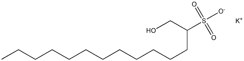 1-Hydroxytetradecane-2-sulfonic acid potassium salt Struktur