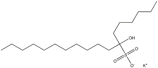 7-Hydroxyoctadecane-7-sulfonic acid potassium salt Struktur