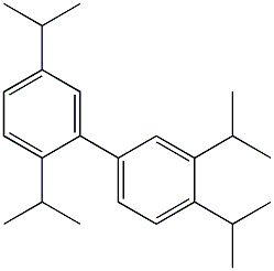 2,5,3',4'-Tetraisopropyl-1,1'-biphenyl Struktur