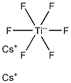 Cesium hexafluorotitanate(IV) Struktur