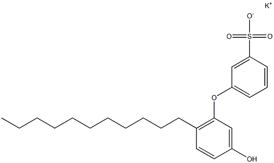 3'-Hydroxy-6'-undecyl[oxybisbenzene]-3-sulfonic acid potassium salt Struktur