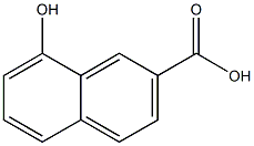 8-Hydroxy-2-naphthoic acid Struktur