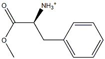 (S)-1-Methoxycarbonyl-2-phenylethanaminium Struktur