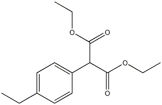 (p-Ethylphenyl)malonic acid diethyl ester Struktur